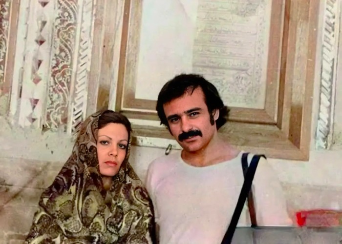رضا بابک و همسرش