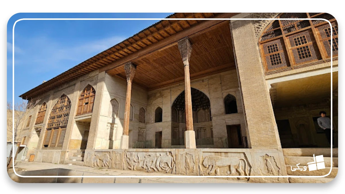 عمارت عمارت یکی از عمارتهای تاریخی شیراز ؛ خانه های تاریخی شیراز ؛ ساختمانهای باستانی از شیراز