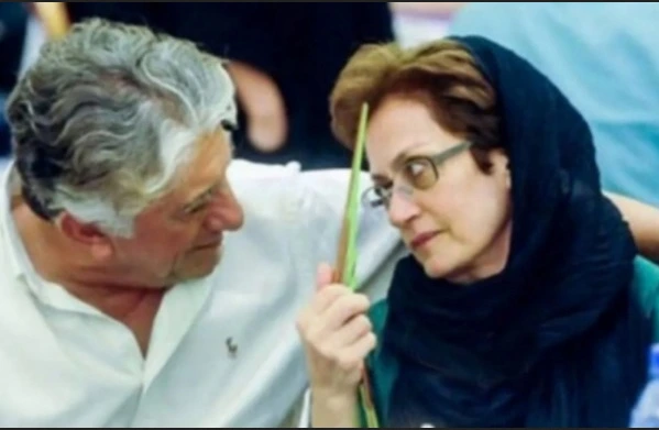 عکسی گرفته شده از عاشقانه رضا کیانیان و همسر معروفش