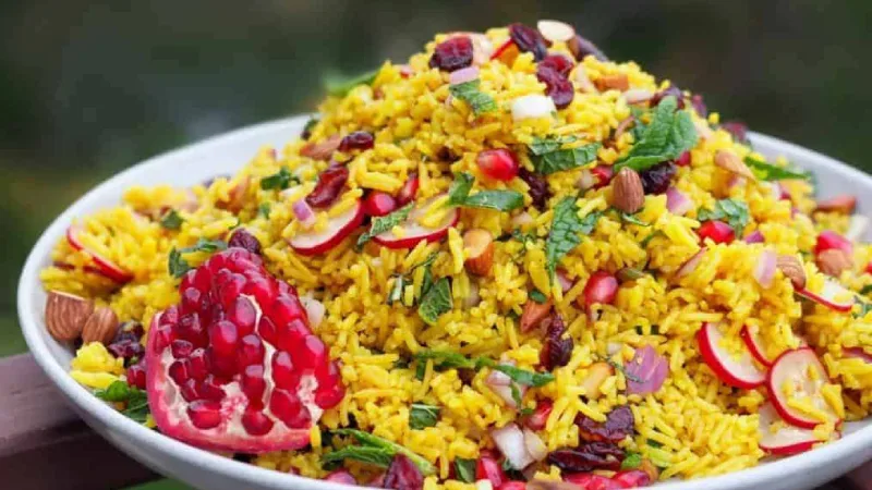 طرز تهیه برنج با انار با گوشت و مرغ برای شب یلدا و مهمانی ها 4 انار افغانی انار