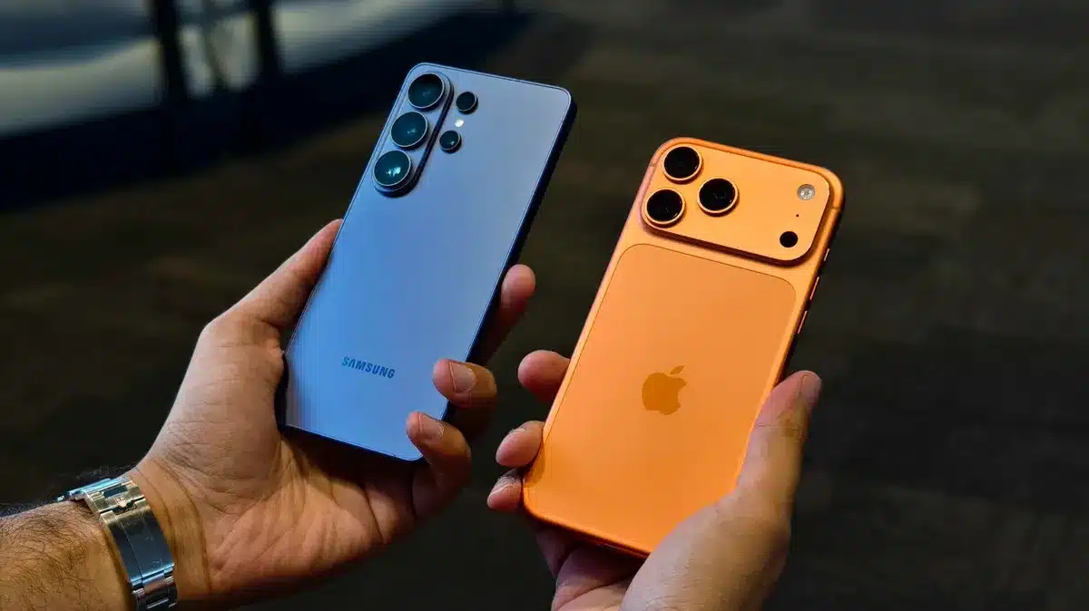 مقایسه S26 Ultra با پرچمداران آیفون 17 پرو مکس 2026 در مبارزه نهایی اندلرن 3 مقایسه Galaxy S26 Ultra و iPhone 17 Pro Max