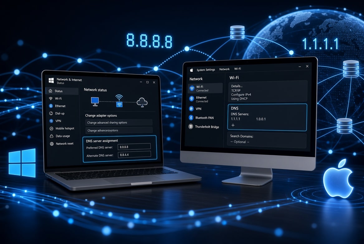 آموزش تغییر DNS در ویندوز و مک؛ رفع تحریم و افزایش سرعت اینترنت 2 افزایش سرعت اینترنت، بهترین DNS برای بازی